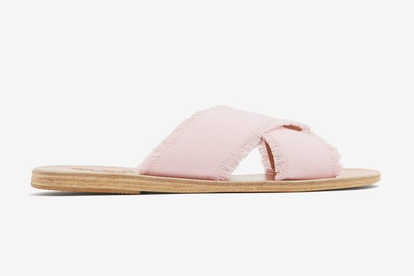Ancient Greek Sandals Thais Denim Slides