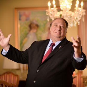 John Catsimatidis poses during a Resident Magazine photo shoot on June 18, 2013 in New York City. 