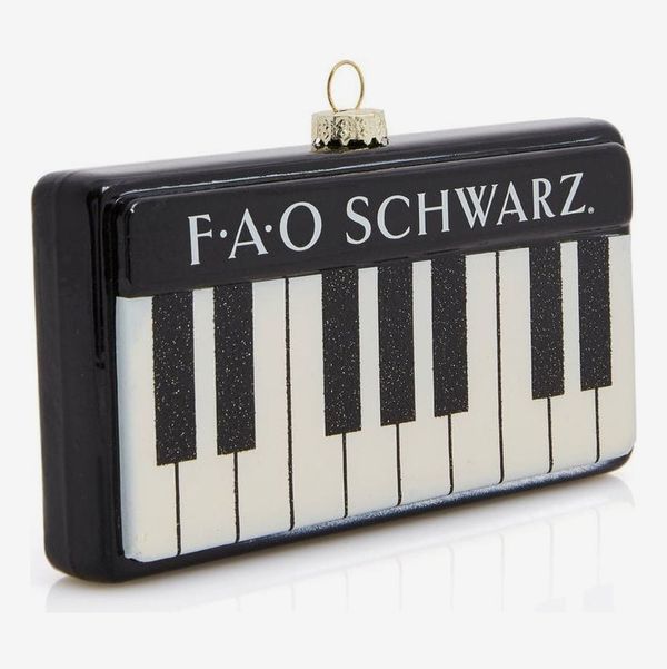FAO Schwarz Piano Glass Ornament