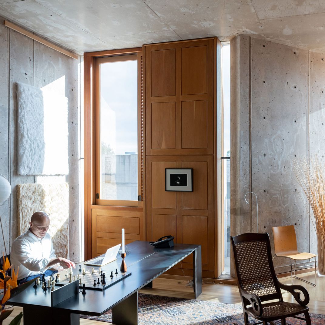 The Salk Institute in La Jolla, California, built 1959–1965.