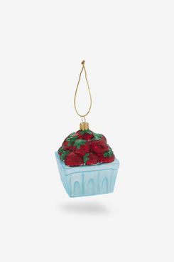 Sur la Table Berry Basket Glass Ornament