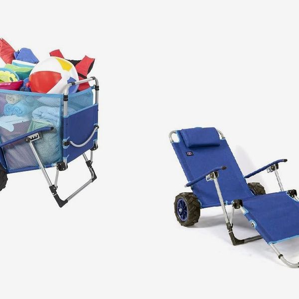 Convertible 2-Person Chair and Beach Cart with UK