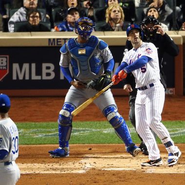 David Wright of the New York Mets in action against the Kansas