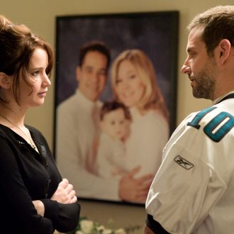 (L-R) JENNIFER LAWRENCE and BRADLEY COOPER star in SILVER LININGS PLAYBOOK