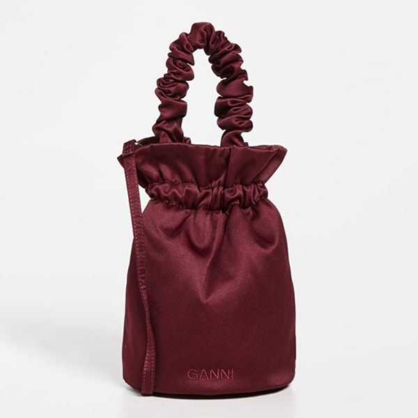Ganni Occasion bag with ruffled top handle