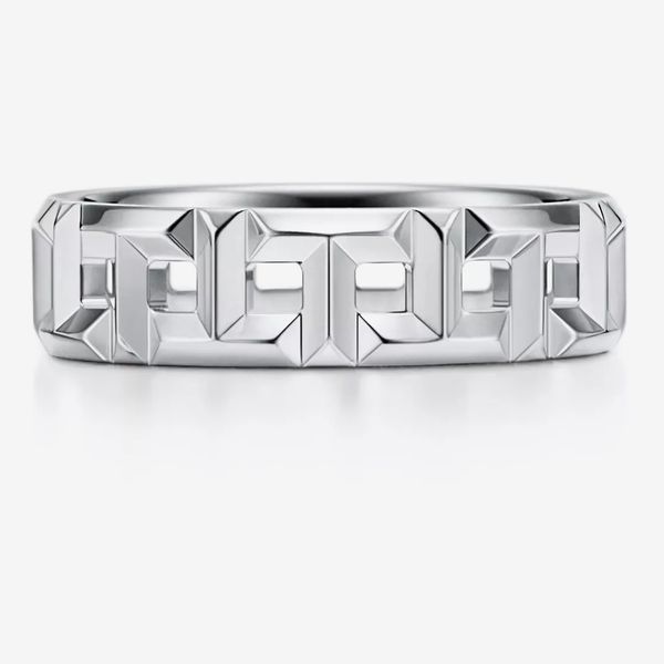 Tiffany & Co. T True Wide Ring in White Gold