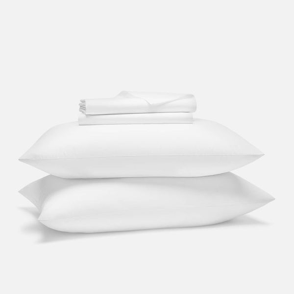 Brooklinen Classic Percale Core Sheet Set - White, Queen