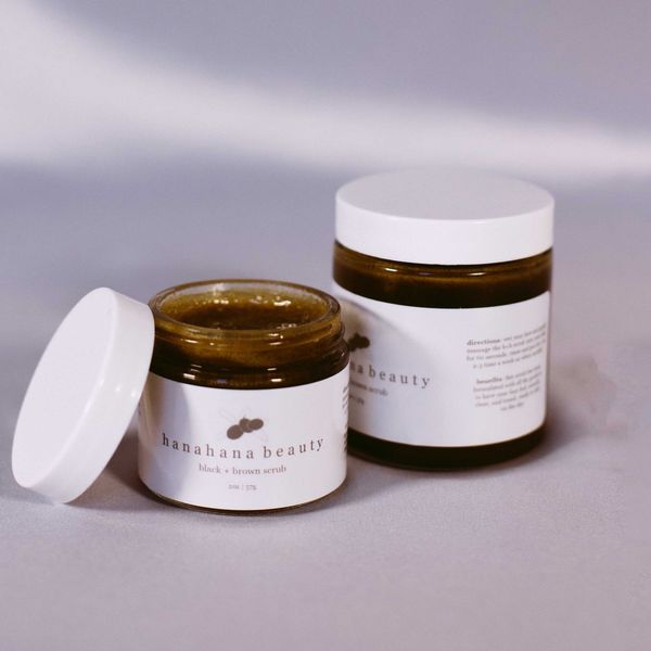 HanaHana Beauty black + brown scrub