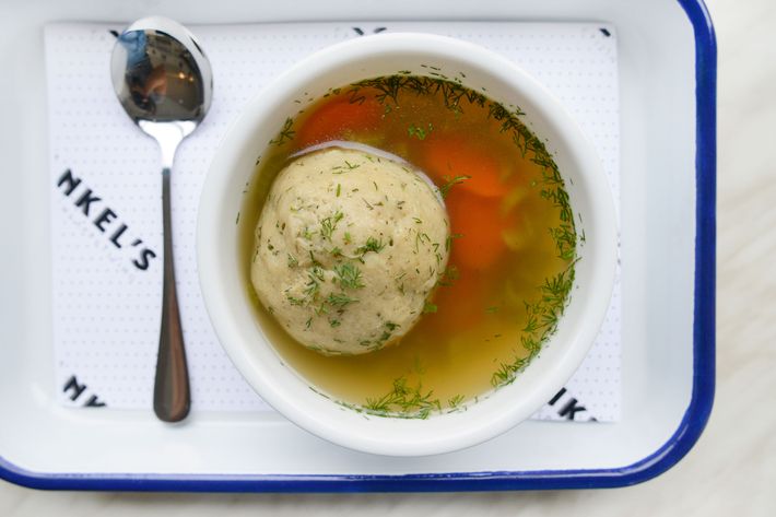 Matzo-ball soup.