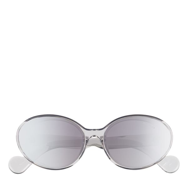 Moncler 60mm Oval Sunglasses