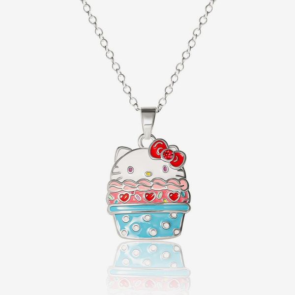 Hello Kitty Cupcake Pendant Necklace