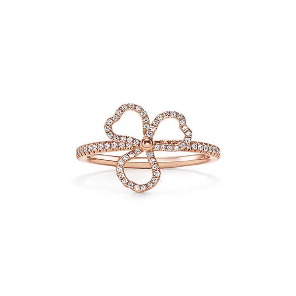 Tiffany Paper Flowers™ Diamond Open Flower Ring