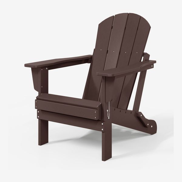 WestinTrends Malibu Outdoor Folding HDPE Adirondack Deck Chair