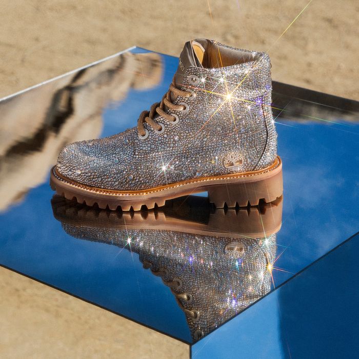 Jimmy Choo Collaborated on Sparkly Boots