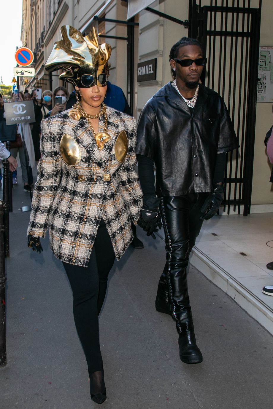 Who Wore it Better? Cardi B vs Kris Jenner in Chanel SS19 White Button Logo  Blouse – Fashion Bomb Daily