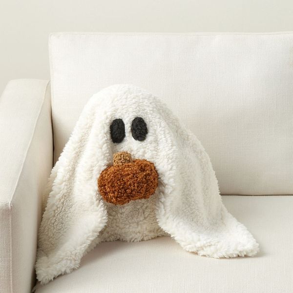 Pottery Barn Pillow “Gus the Ghost with Pumpkin”