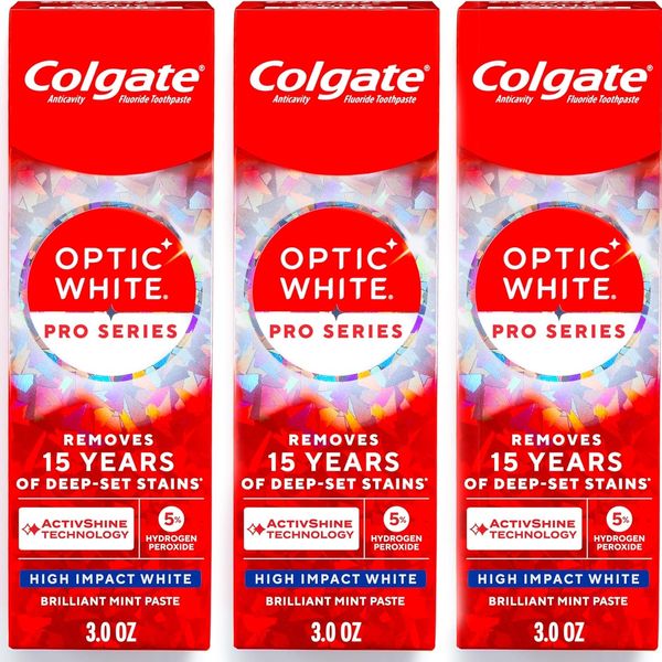 Colgate Optic White Pro Series High Impact White, Teeth Whitening Toothpaste