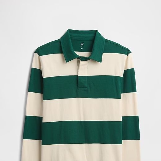 Gap Factory Relaxed Stripe Rugby Polo Shirt