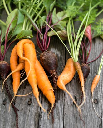 Vegetables with faces only a mother could love.