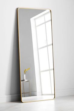 Modern Streamline Floor Mirror