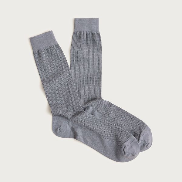 J.Crew Textured Jacquard Dress Socks