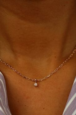 Automic Gold Rose Cut Diamond Charm