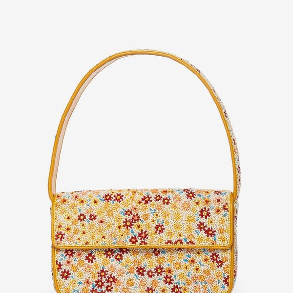 STAUD Tommy Floral Beaded Bag