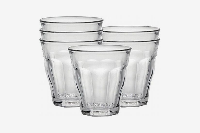 white tumbler glasses