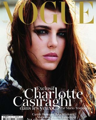 Charlotte Casiraghi for French <em>Vogue</em>.