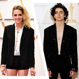 Timothée Chalamet and Kristen Stewart Rethink Oscars Fashion