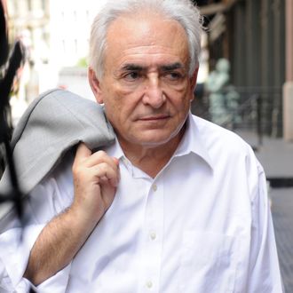 Dominique Strauss-Kahn and Anne Sinclair, are pictured returning to their Manhattan residence after a day out. Notably, Anne Sinclair is the one with the key in her hand allowing their entry. The last time the couple was photographed returning to their apartment, DSK had the key, but was unable to use it to open the door for some time, to the delight of tabloids around the world. This time, the couple had no such problems, and Sinclair got them in quite quickly.
<P>
Pictured: Dominique Strauss-Kahn
<P>
<B>Ref: SPL296969 120711 </B><BR/>
Picture by: J.B Nicholas / Splash News<BR/>
</P><P>
<B>Splash News and Pictures</B><BR/>
Los Angeles:310-821-2666<BR/>
New York:212-619-2666<BR/>
London:870-934-2666<BR/>
photodesk@splashnews.com<BR/>
</P>