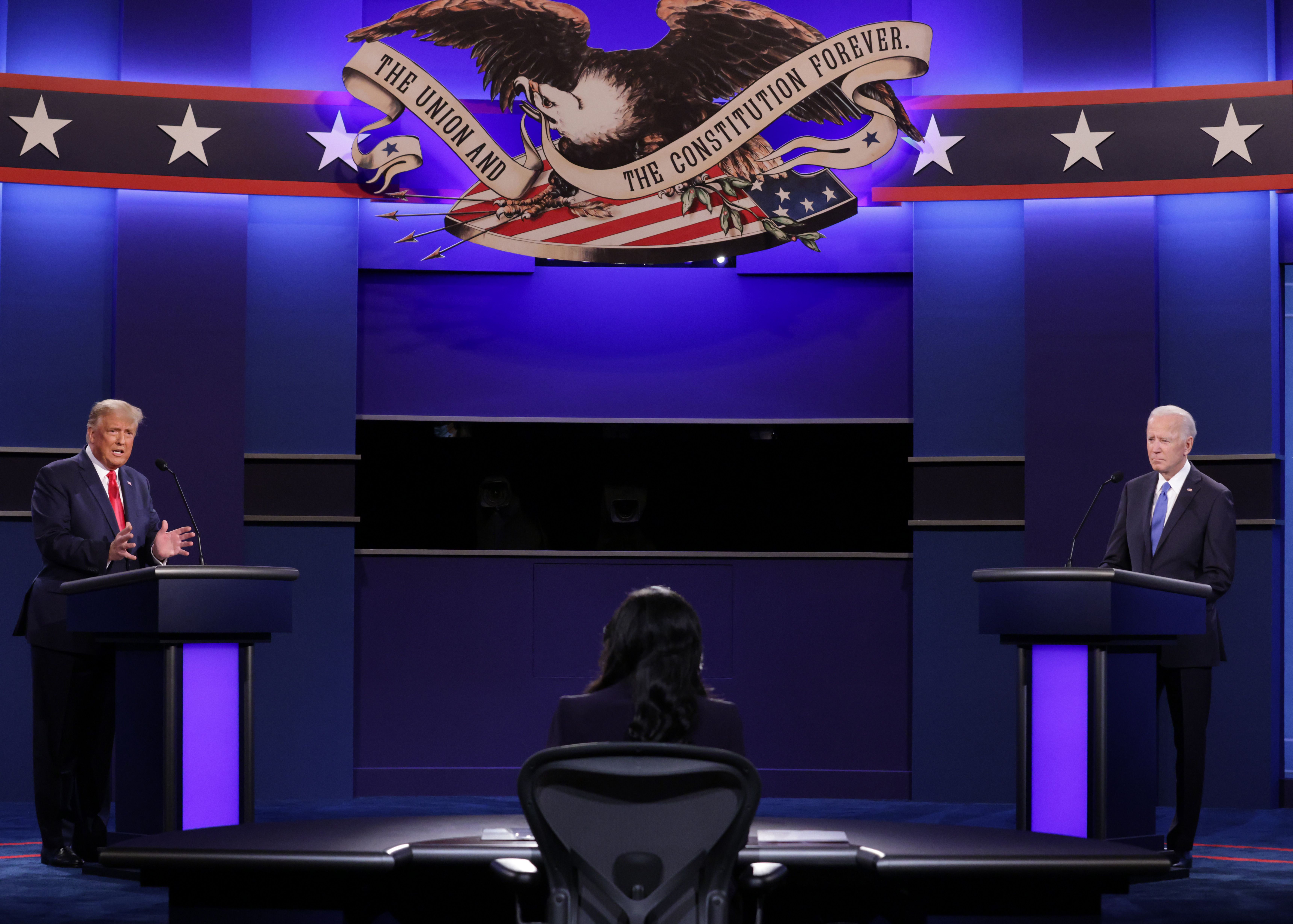 Details about   2020 Topps Now #7 Election USA FINAL Debate Donald Trump Joe Biden /1830 