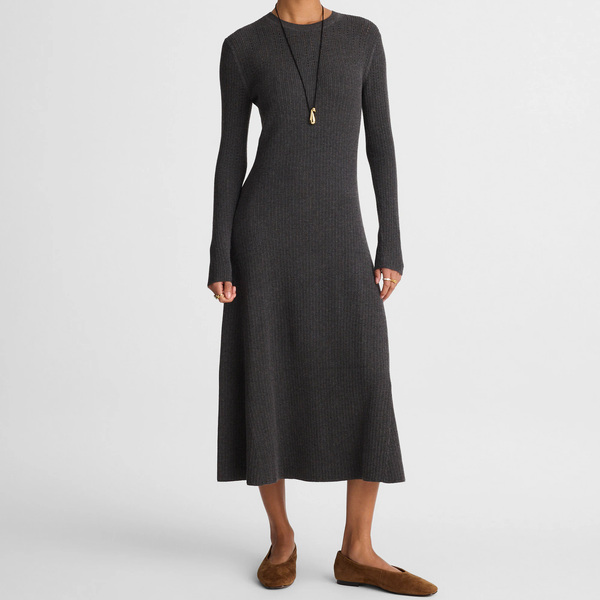 Madewell The Signature Knit Crewneck Midi Dress
