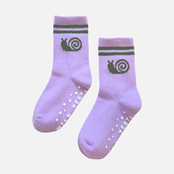 Milk Teeth Ribbed Grip Socks