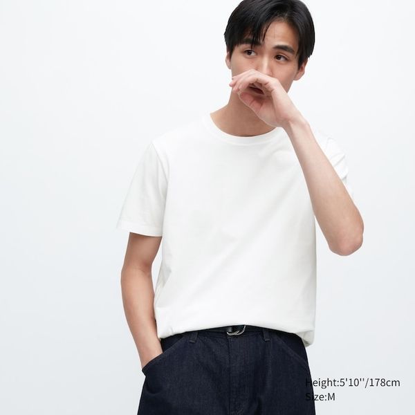 Uniqlo Supima Cotton Crew Neck Short-Sleeve T-Shirt