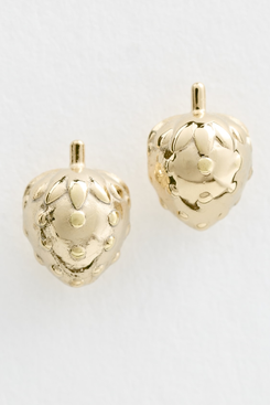 Madewell Demi-Fine Strawberry Stud Earrings