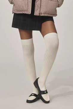 By Anthropologie Ribbed Over-the-Knee Socks