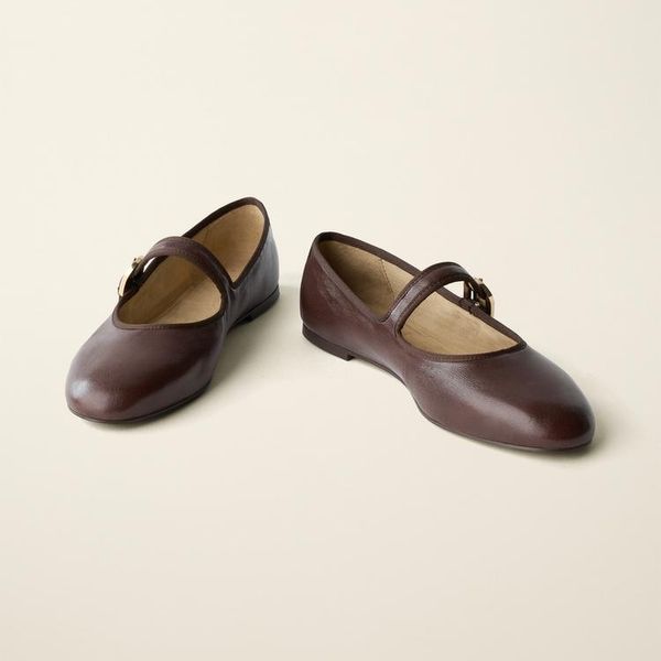 Caramel London x Zara Leather Ballet Flats