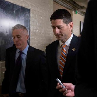 House Republicans Hold Closed Door Meeting To Discuss Way Forward