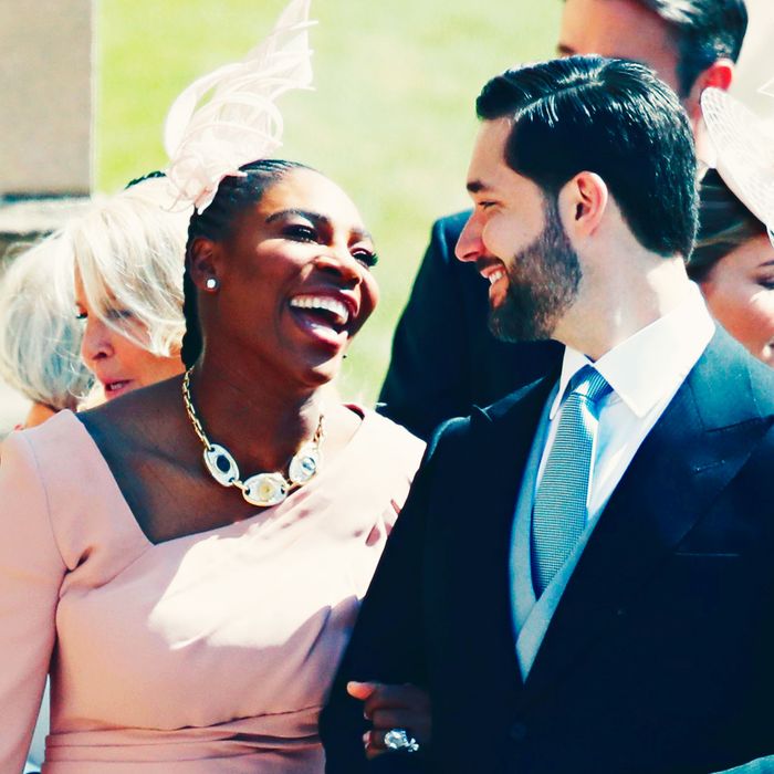Serena Williams and Alexis Ohanian.