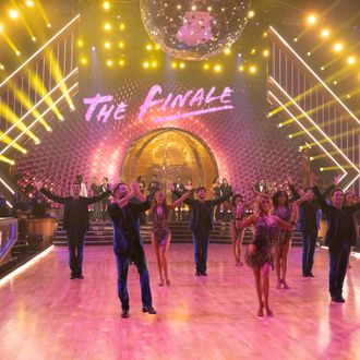 Group shot of Dancing With the Stars dancers during the finale