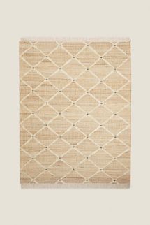 Zara Diamonds Jute Area Rug