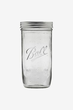Ball Glass Mason Jar with Lid & Band, Wide Mouth, 24 Ounces, 9 Count