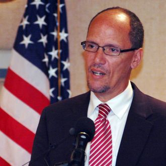 Assistant U.S. Attorney General Tom Perez announces the formation of a new Justice Department civil rights unit to be based in Birmingham, Ala., on Tuesday, Aug. 21, 2012. Officials said the would look at issues related to immigrants plus a variety of other areas including fair housing laws, police brutality claims, compliance with federal disability laws and minority protection. (AP Photo/Jay Reeves)