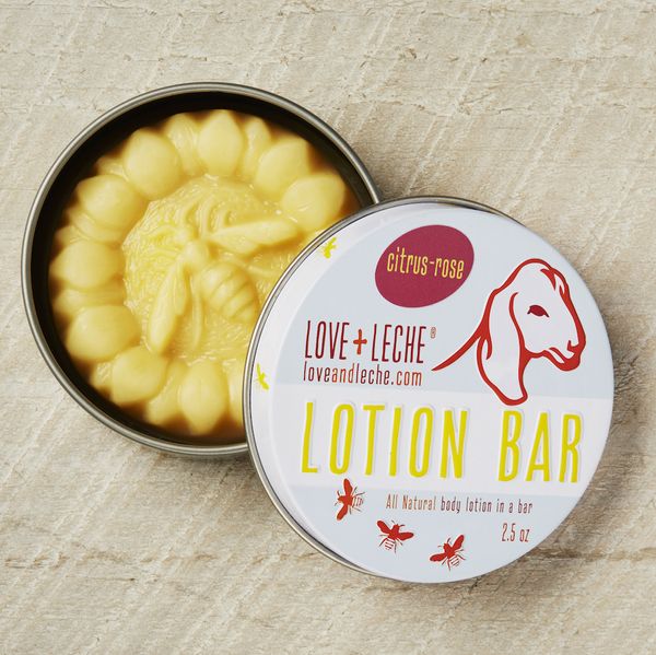 Love + Leche Citrus-Rose Lotion Bar With Tin