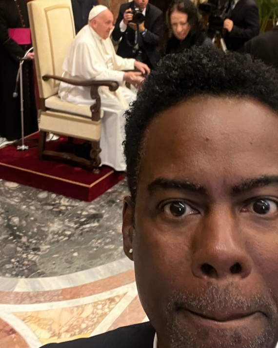 Here’s How 11 Comedians Acted at the Pope’s House, acted, catholicism, Chris Rock, Comedians, comedians in roma getting holy, comedy, conan o'brien, Heres, House, jim gaffigan, jimmy fallon, julia louis-dreyfus, Popes, ramy youssef, stephen colbert, the pope, tig notaro, vulture homepage lede, Whoopi Goldberg