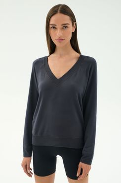 Splits 59 Bennie Fleece V-Neck Sweatshirt