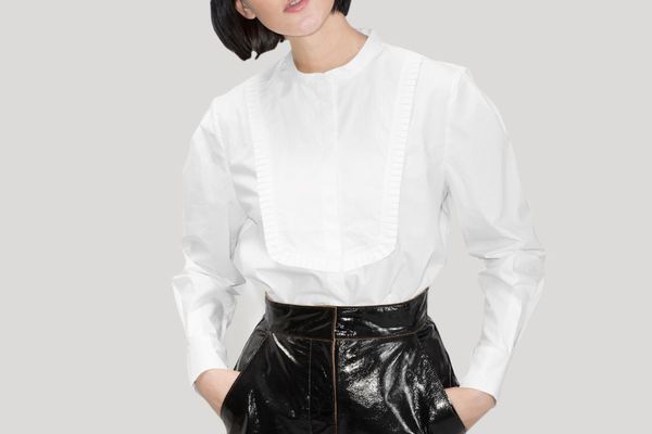 & Other Stories Ruffle Bib Shirt