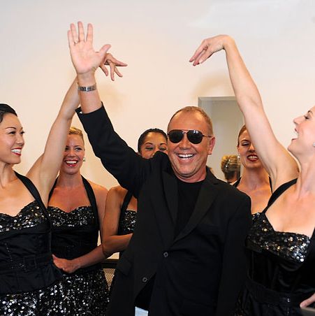 Michael Kors with the Rockettes.