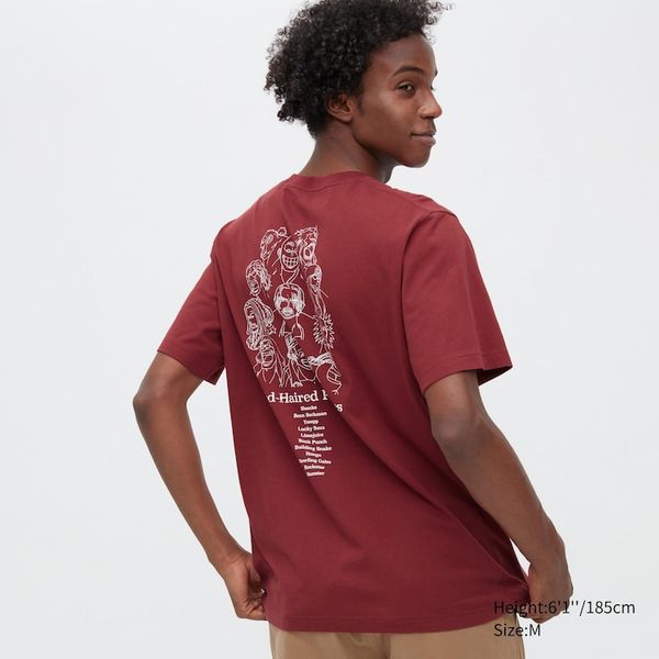 Uniqlo 'One Piece' Film Red Ut Kurzarm-Grafik-T-Shirt